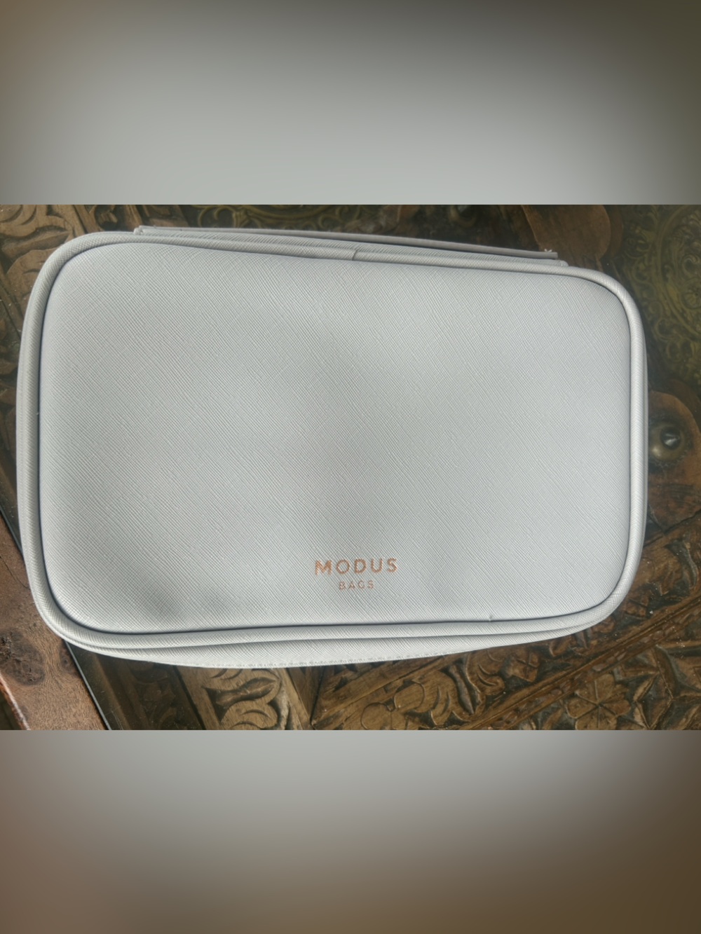 Modus Small Light Gray Jewelry Travel Pouch